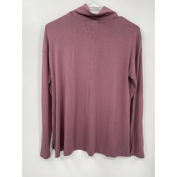 J Jill Large Smoky Plum Wearever Easy Mock-Neck Top Xs - Picture 4 of 5